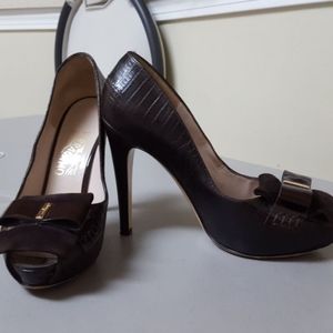 Ferragamo open toe heels